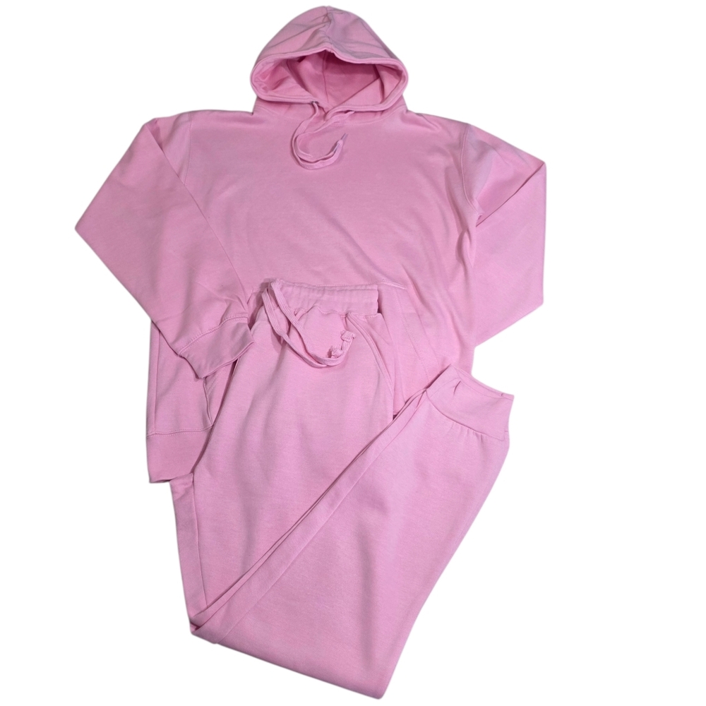 Pink Hooded Sweatsuit Sz L NWT - Picture 5 of 6